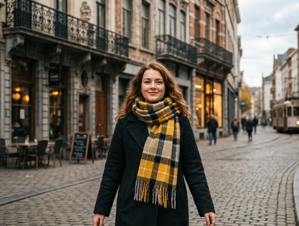 Blacksmith Gold Lambswool Scarf