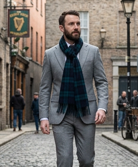 Black Watch Lambswool Tartan Scarf