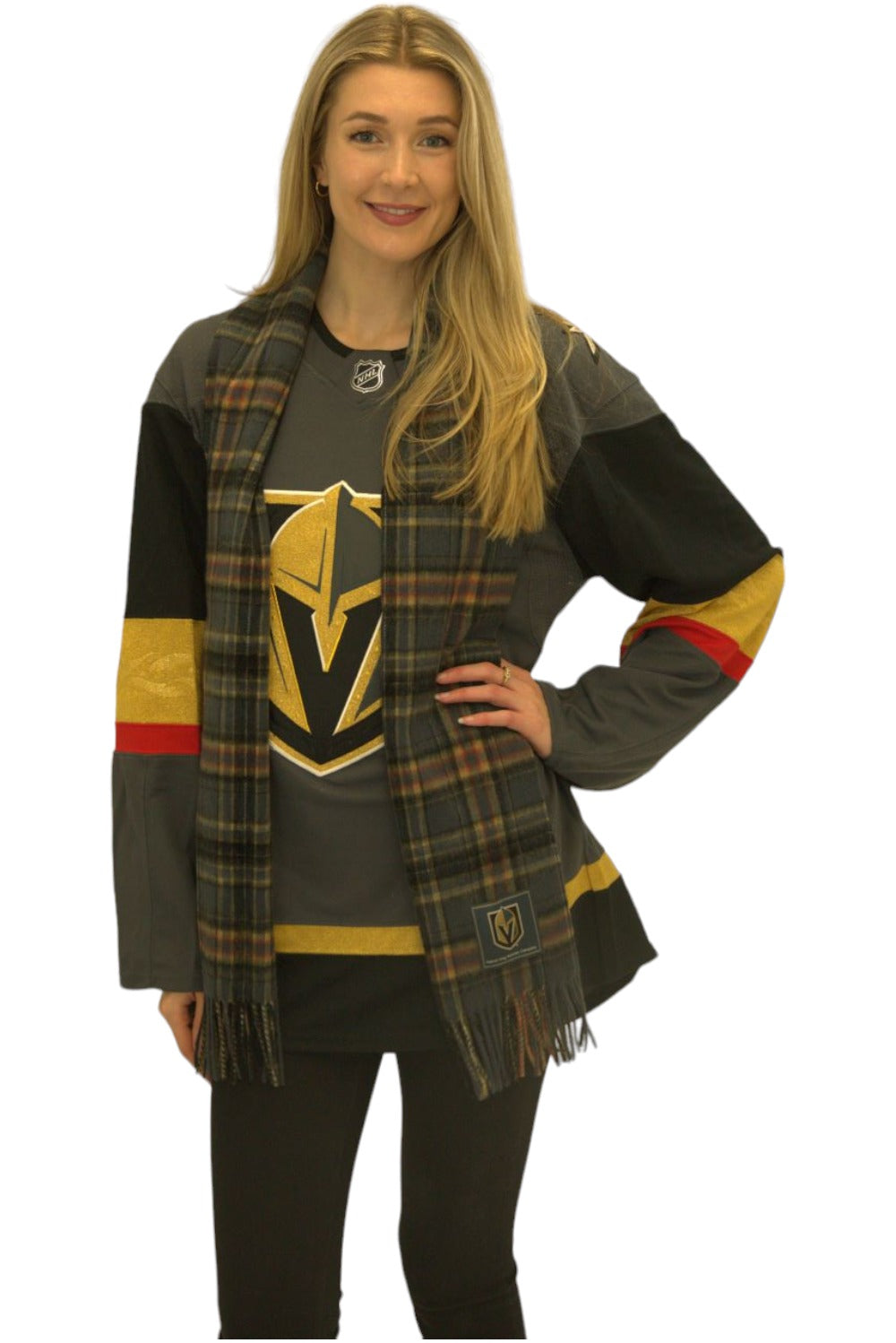 Vegas Golden Knights Extra Long Lambswool Scarf