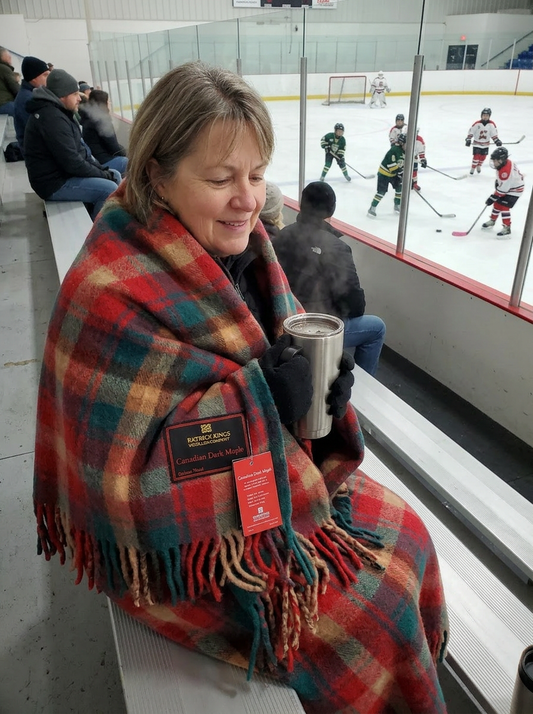Dark Maple Deluxe Wool Blanket