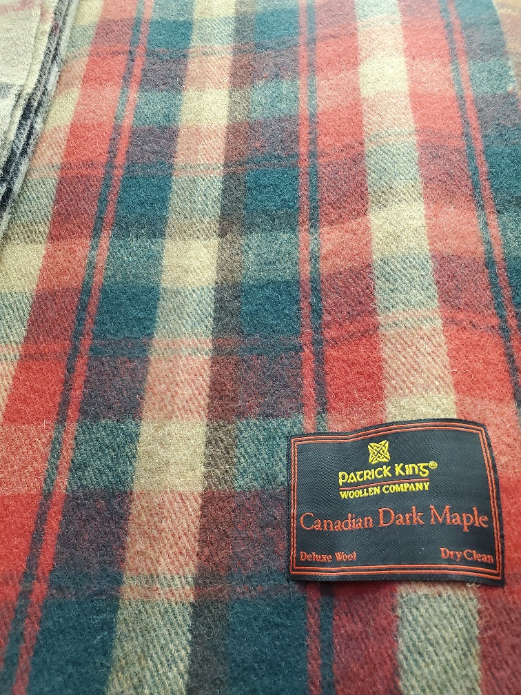 Dark Maple Deluxe Wool Blanket