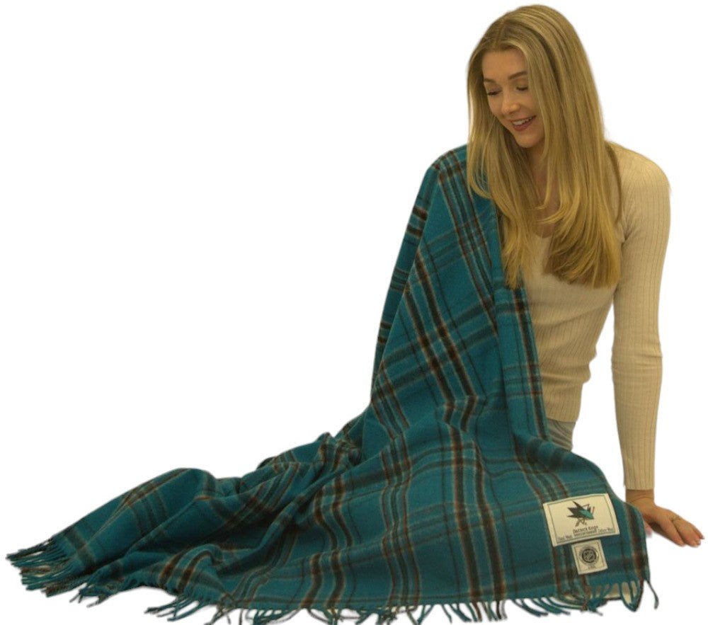 San Jose Sharks Wool Blanket