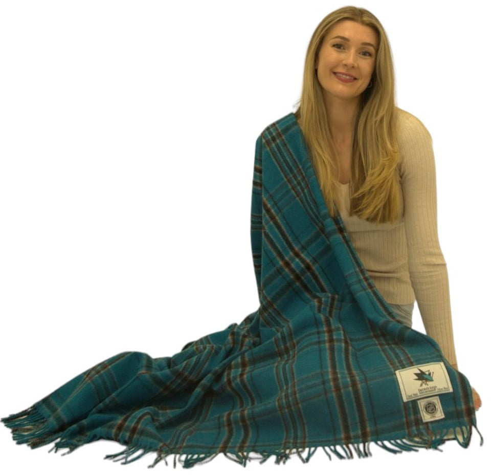 San Jose Sharks Wool Blanket