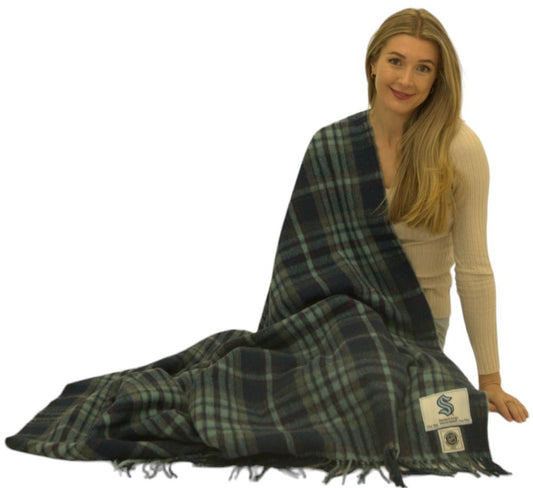 Seattle Kraken Wool Blanket