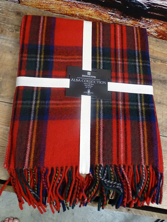 Royal Stewart Merino Wool Knee Blanket