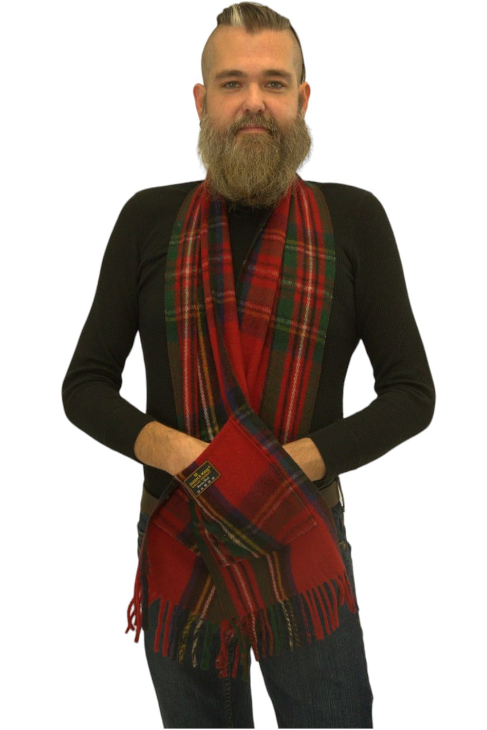 Tartan Wool Pocket Scarves