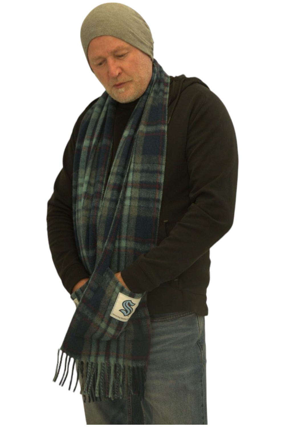 Seattle Kraken Wool Pocket Scarf