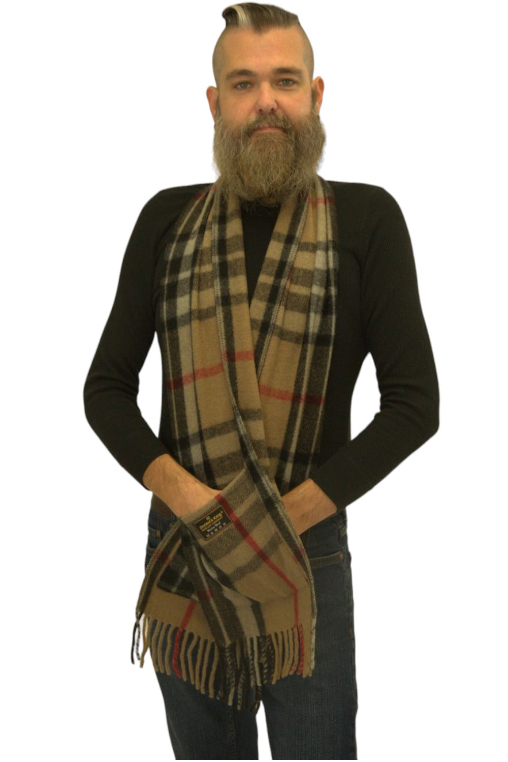 Tartan Wool Pocket Scarves