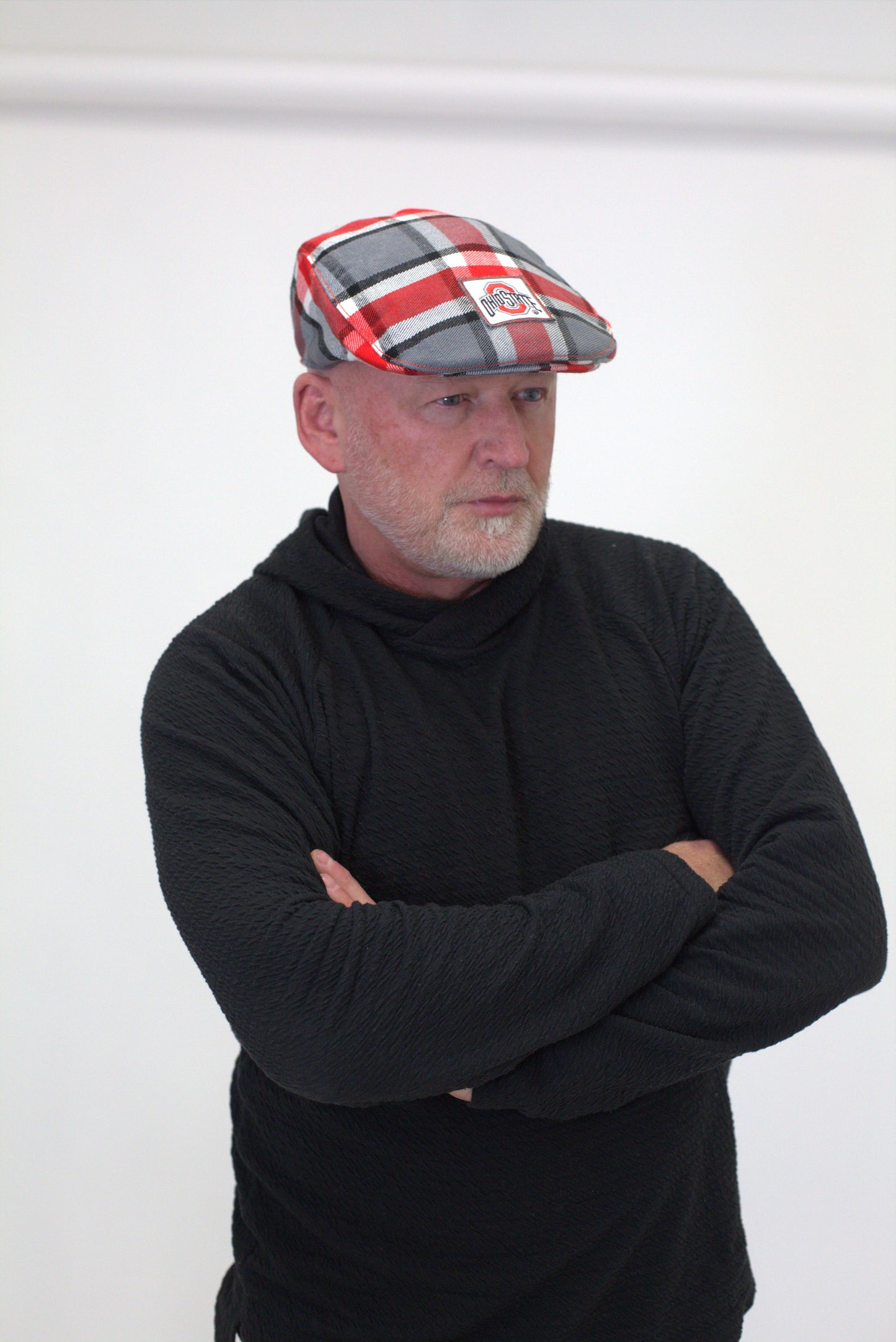 Ohio State University Tartan Flat Cap