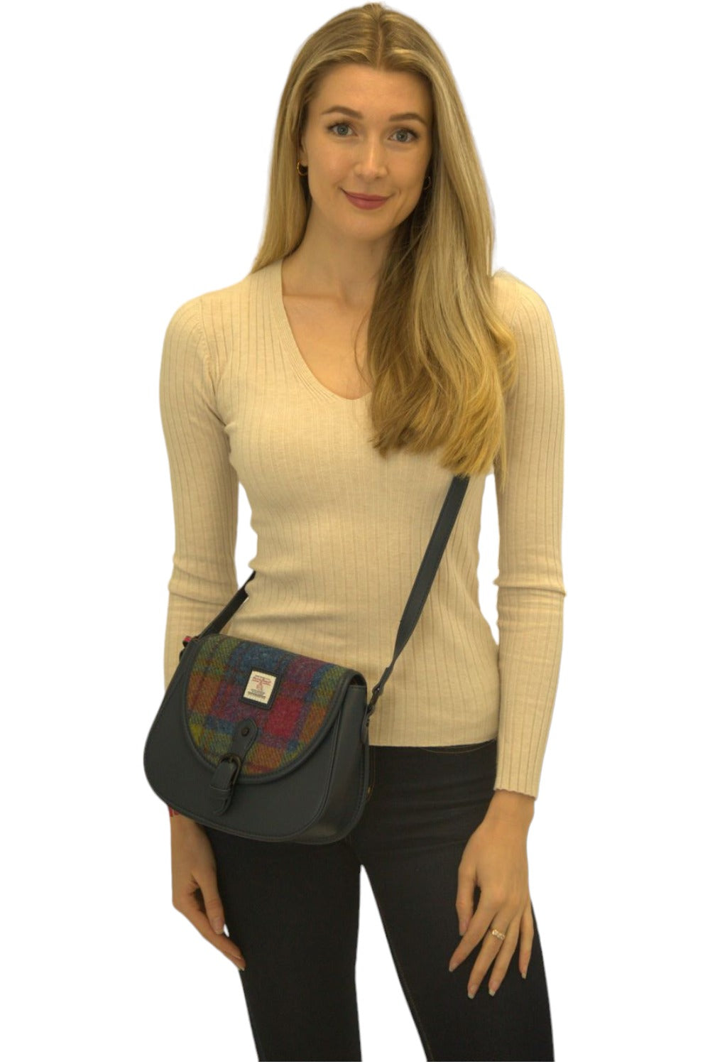 Harris Tweed Saddle Bag