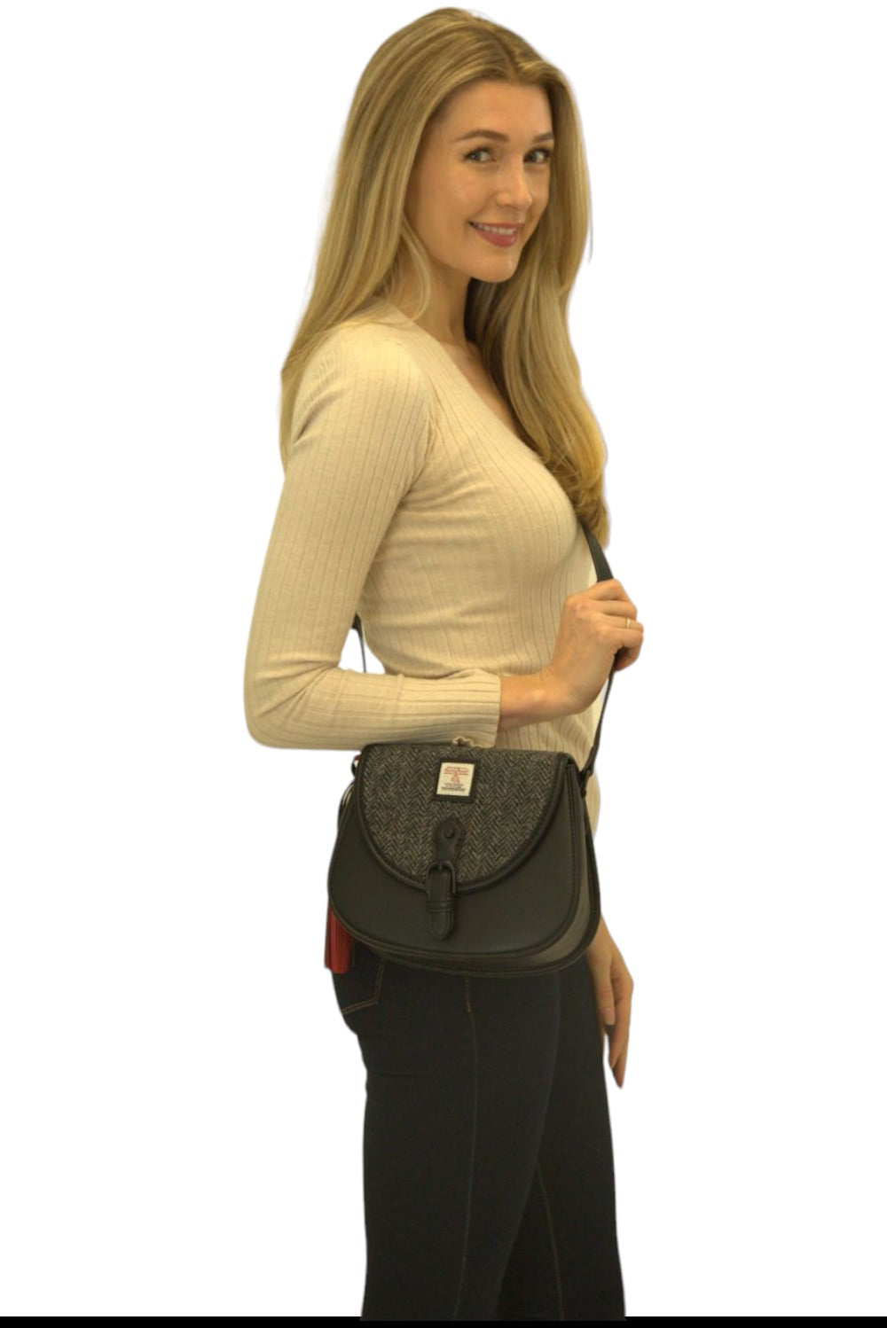 Harris Tweed Saddle Bag