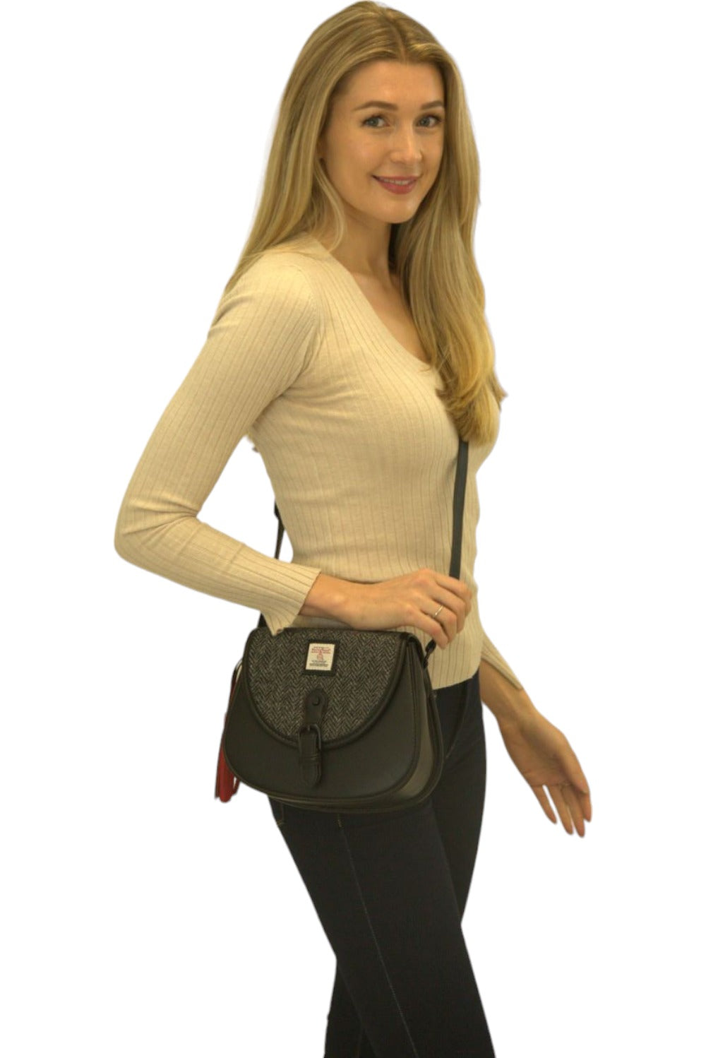 Harris Tweed Saddle Bag