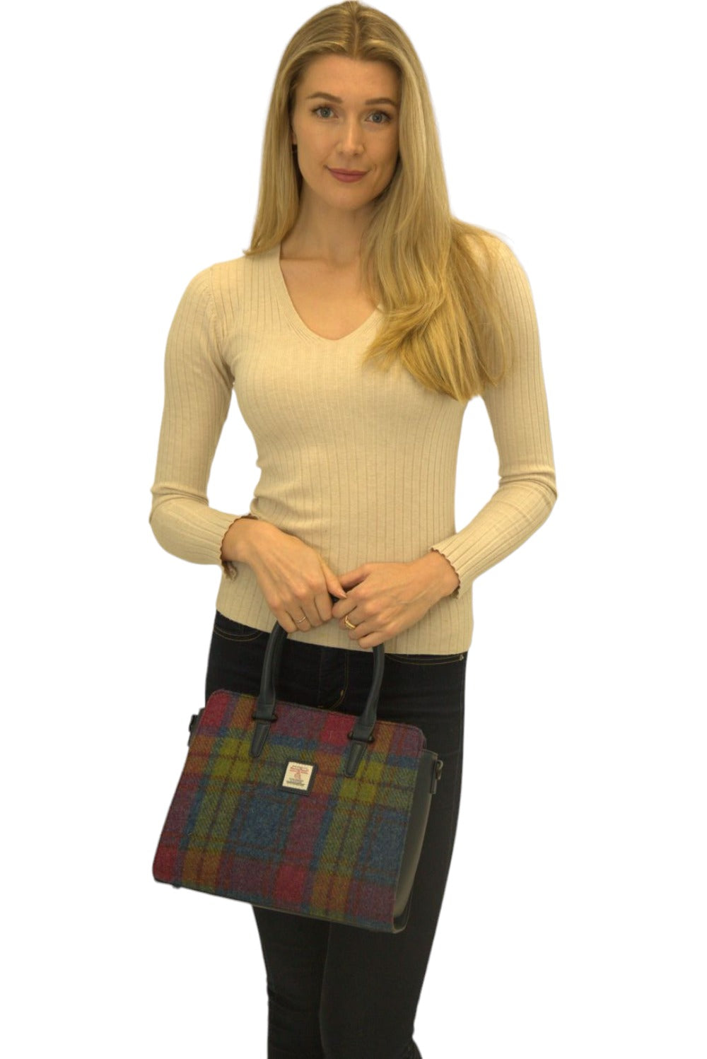 Harris Tweed Double Handle Tote