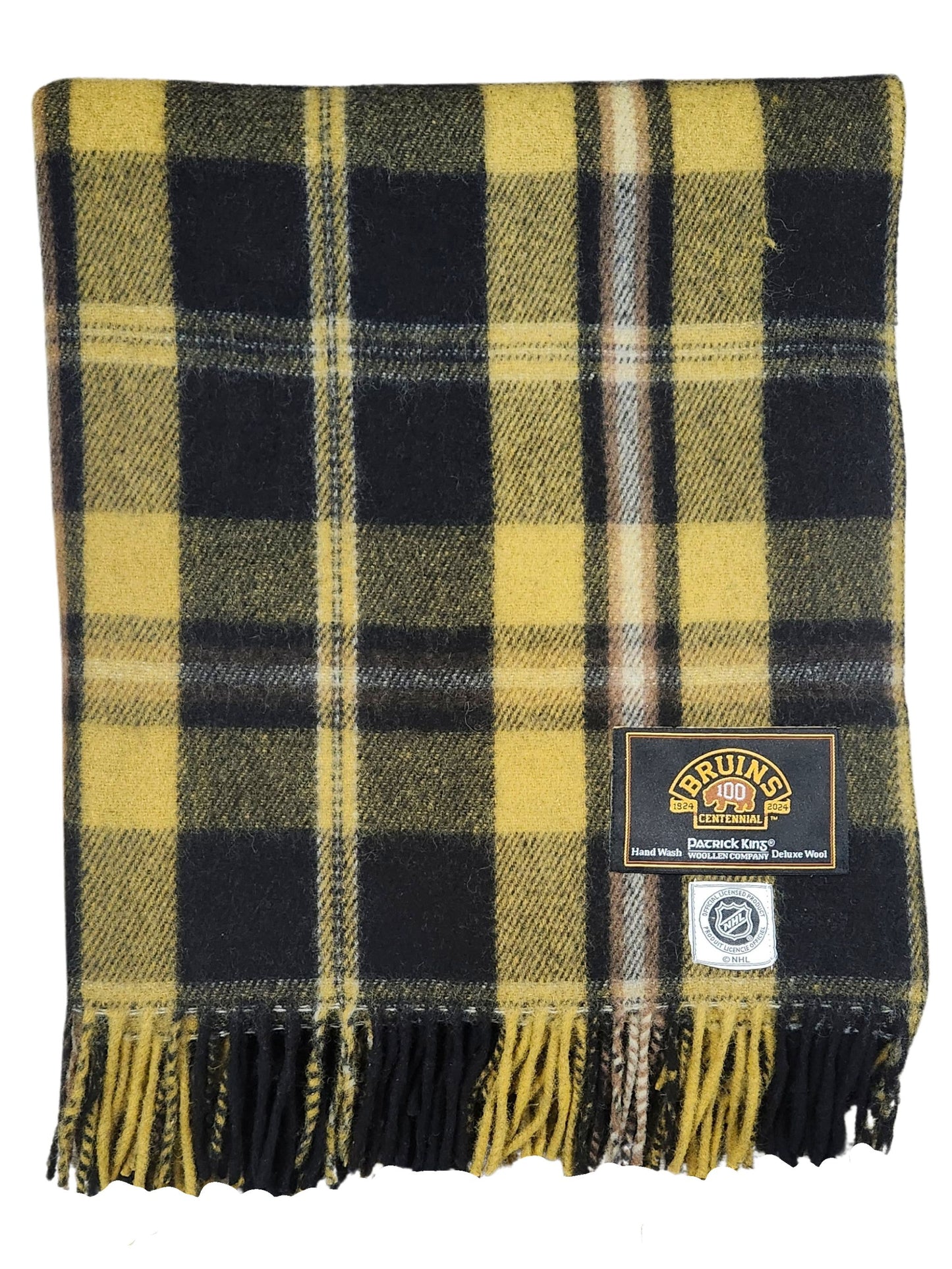 Boston Bruins 100 Collection Wool Blanket