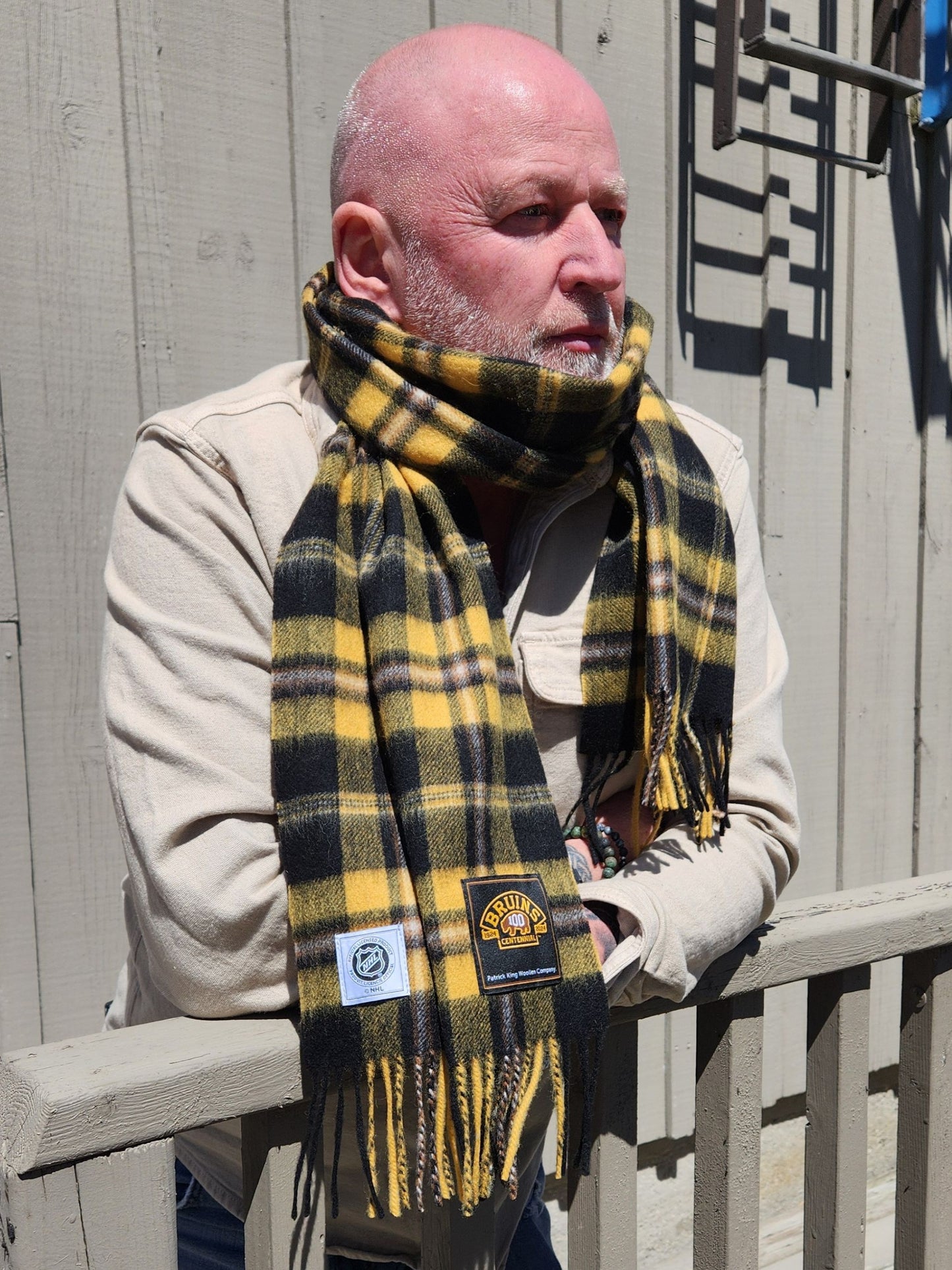 Boston Bruins 100 Collection Lambswool Scarf Extra Long