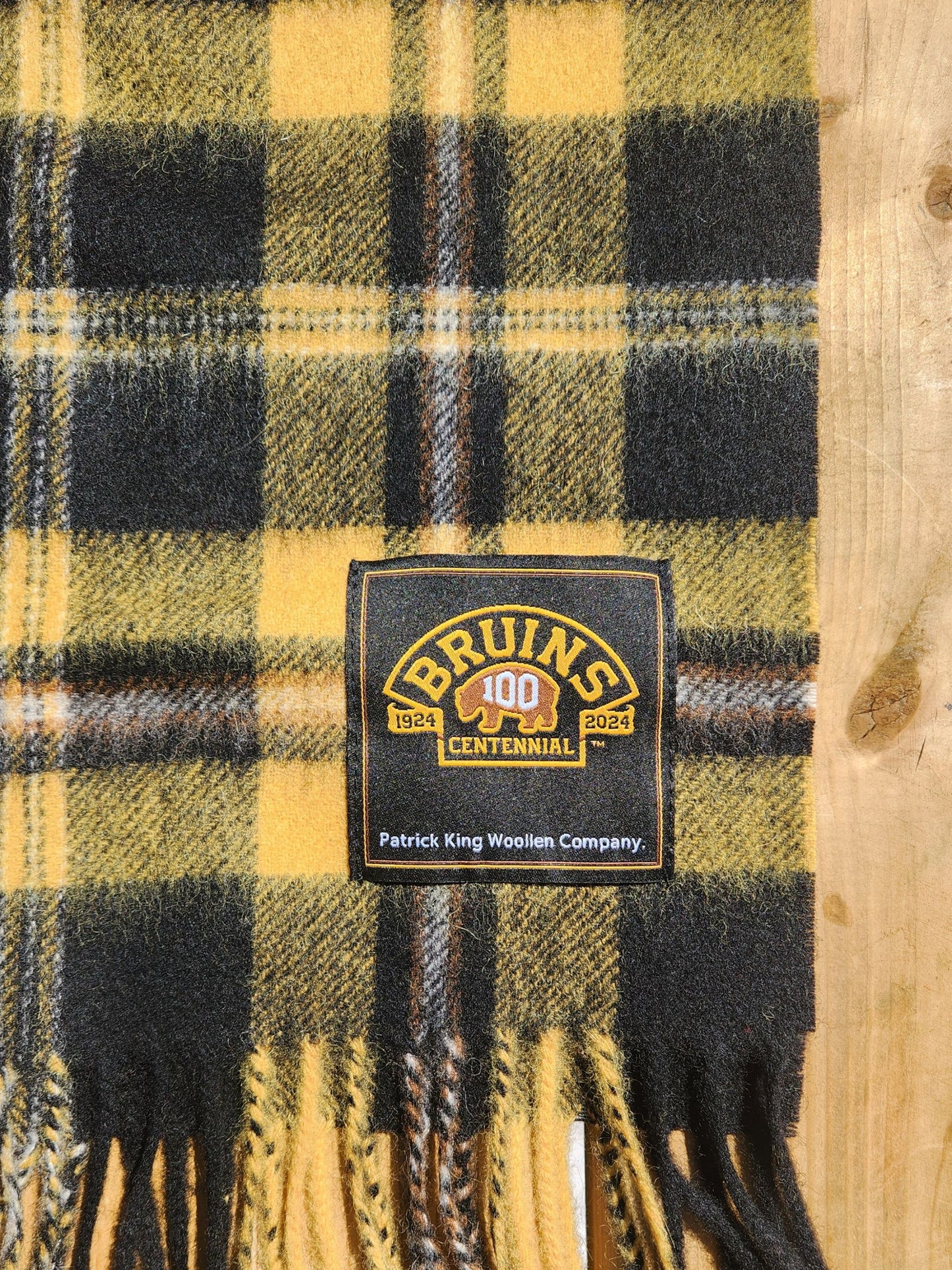 Boston Bruins 100 Collection Lambswool Scarf Extra Long