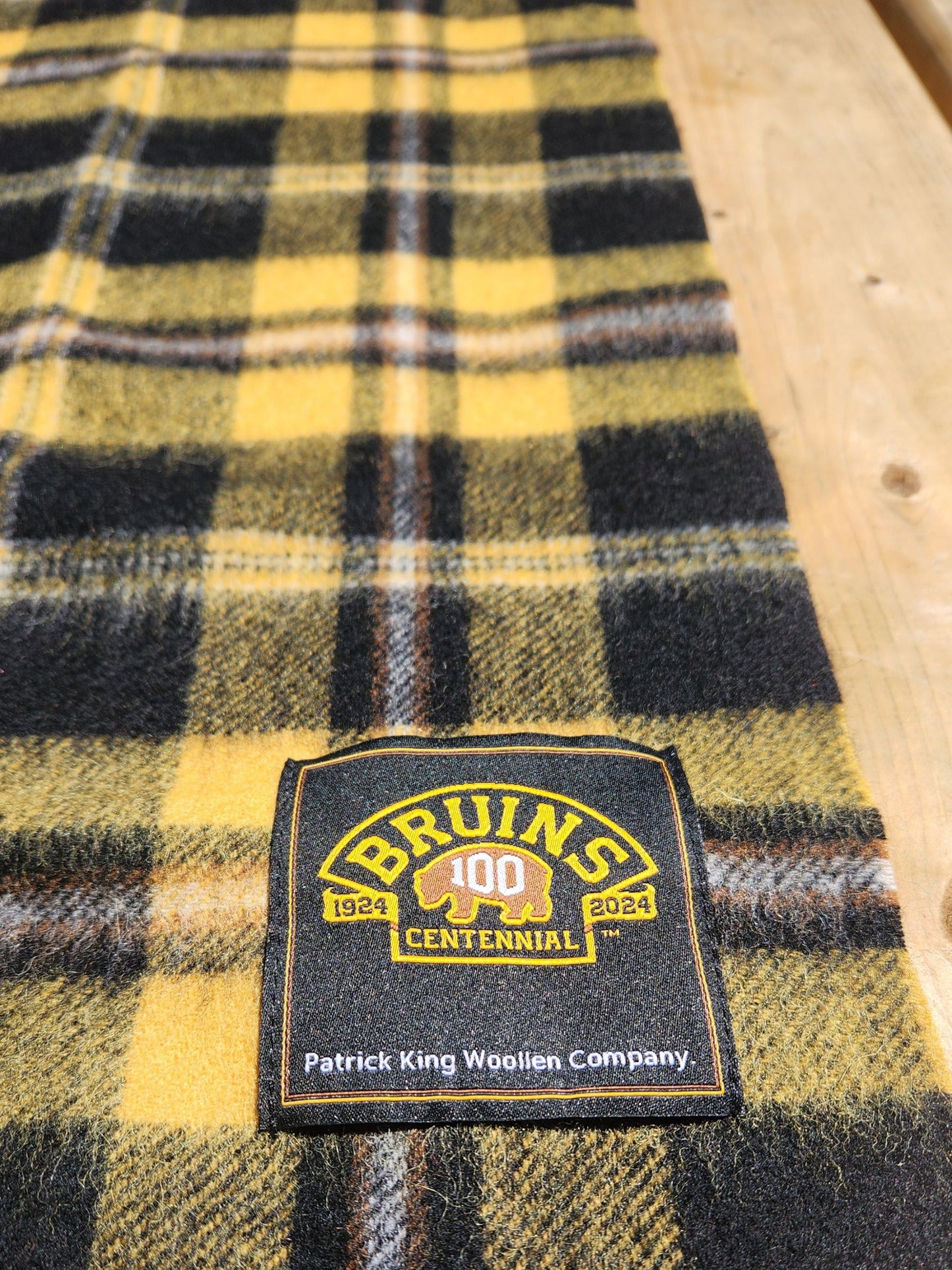 Boston Bruins 100 Collection Lambswool Scarf Extra Long