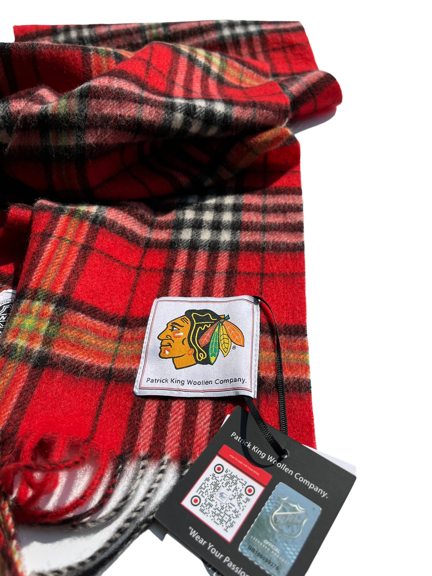 NHL Lambswool Scarf Chicago Blackhawks