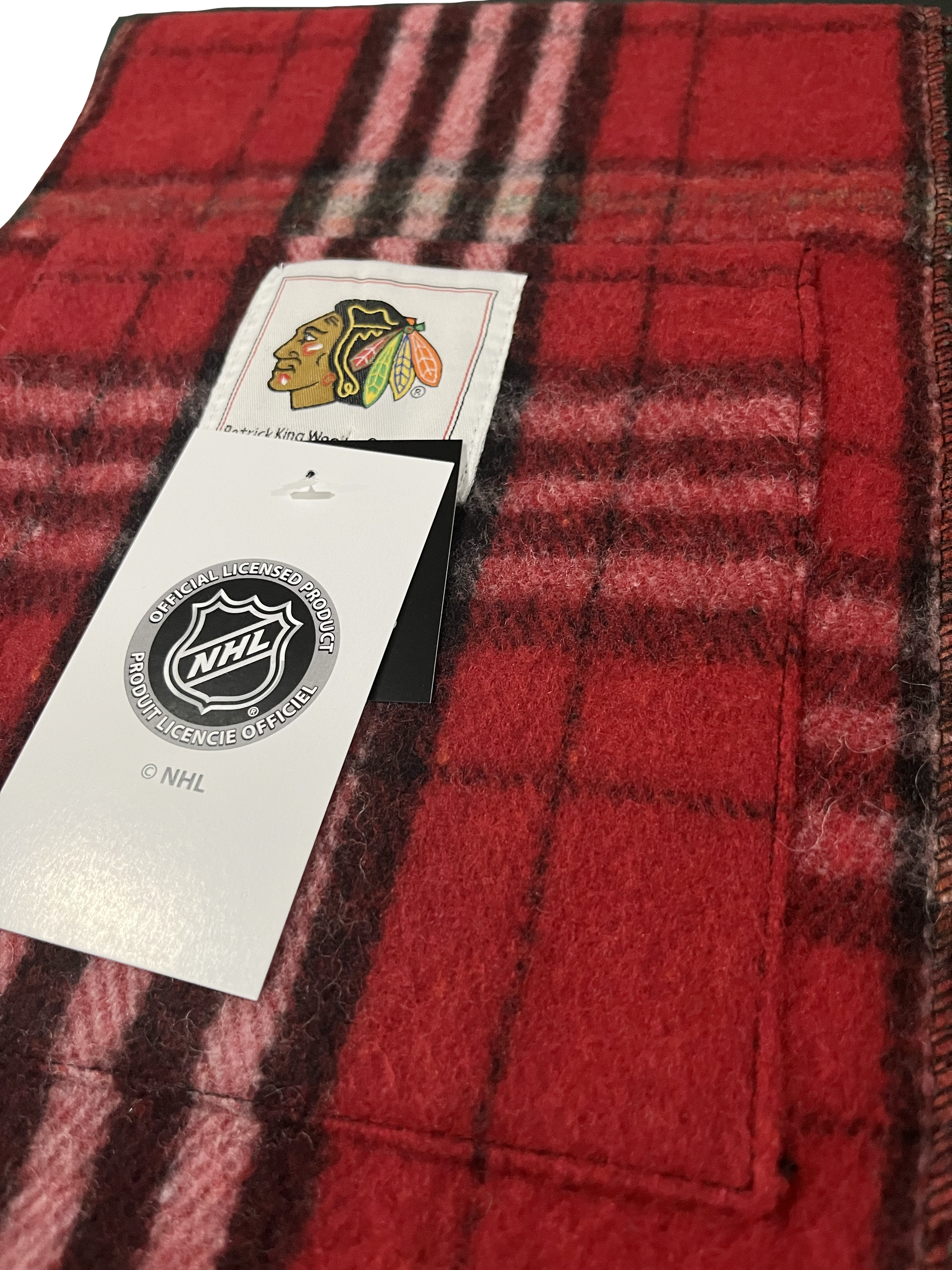 Chicago Blackhawks Wool Pocket Scarf
