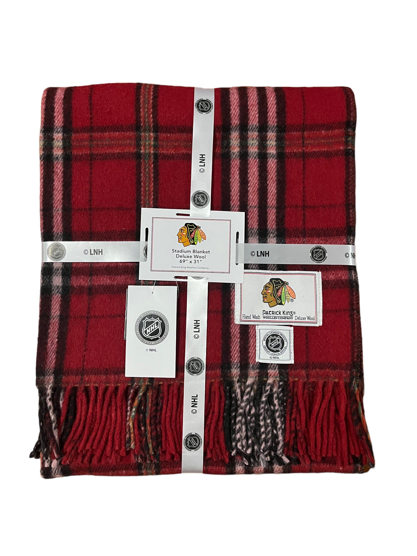 Chicago Blackhawks Wool Stadium Blanket