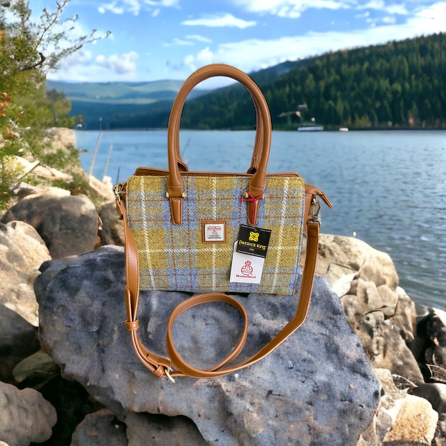 Harris Tweed Double Handle Tote