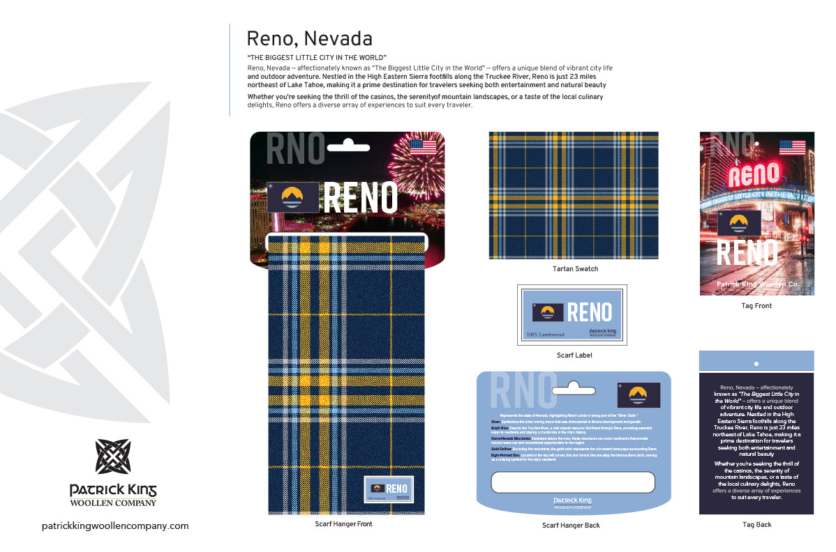 City of Reno Lambswool Scarf