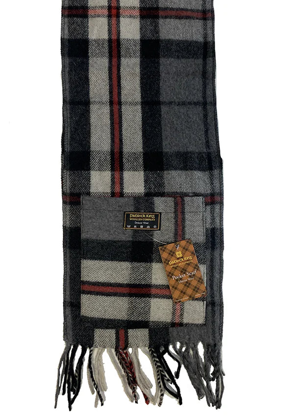 Thompson Grey Deluxe Pocket Scarf