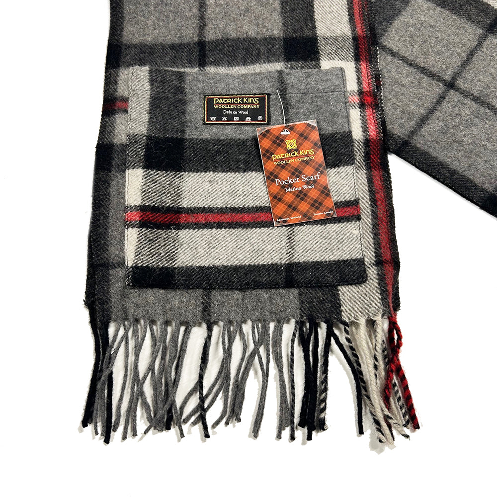 Thompson Grey Deluxe Pocket Scarf