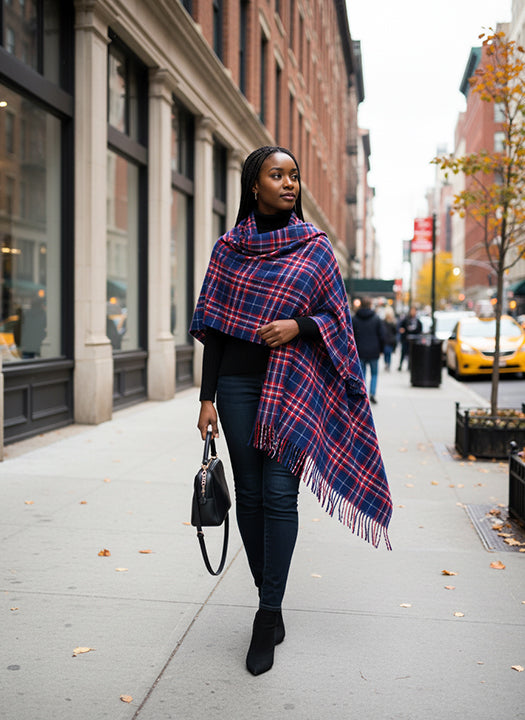 Union jack Lambswool Stole
