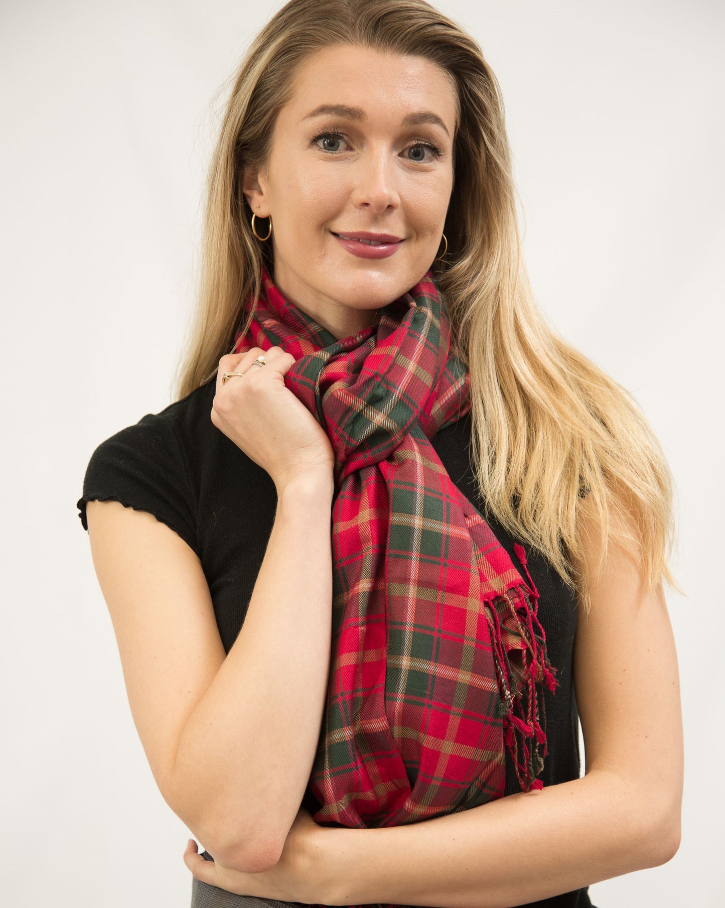 Dark Maple Viscose Scarf