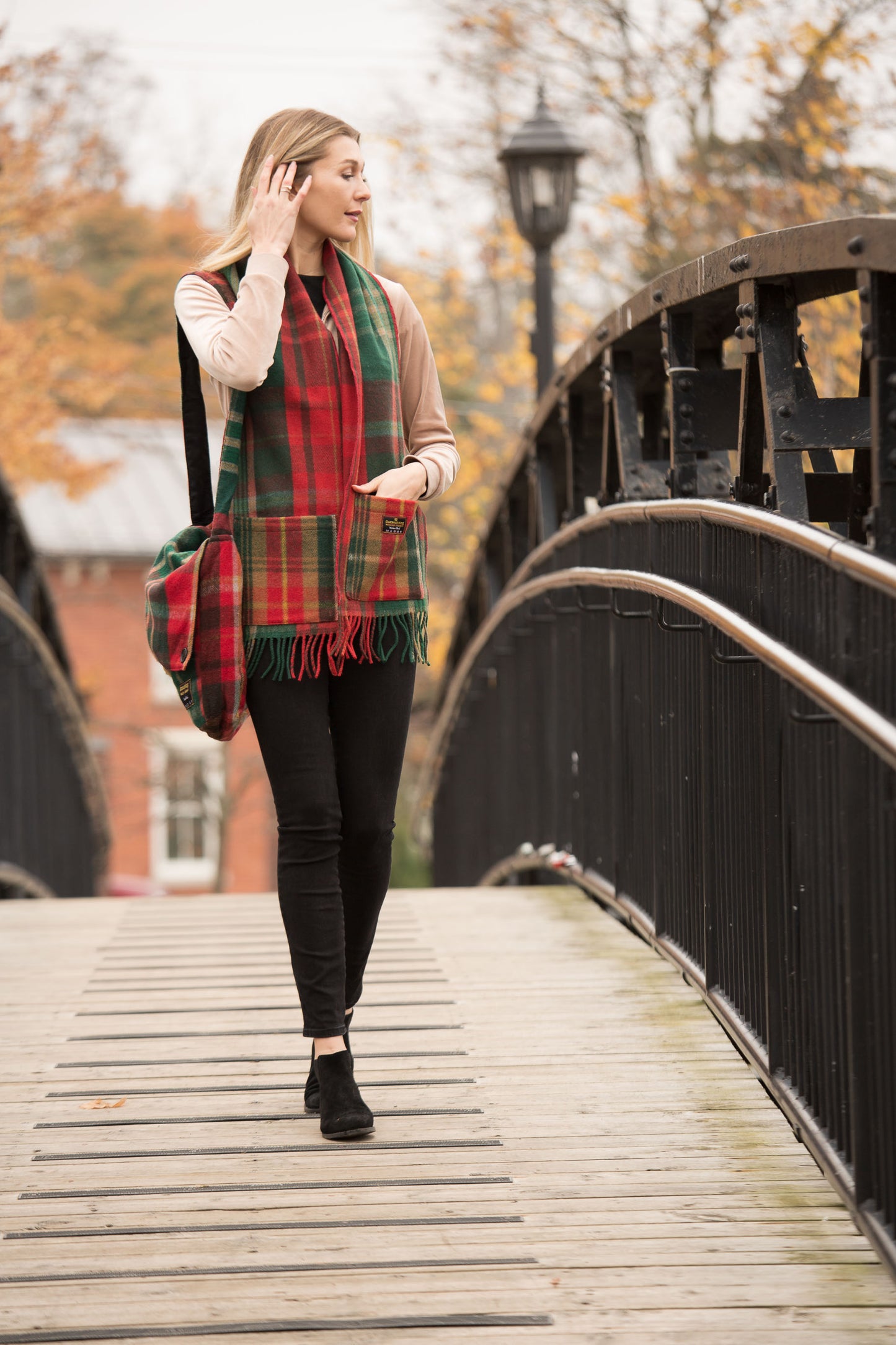 Tartan Wool Pocket Scarves