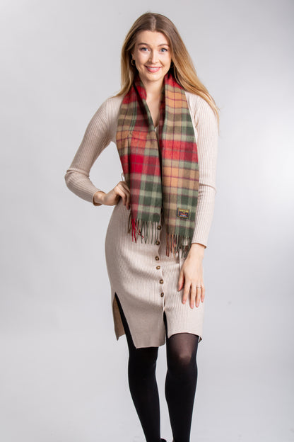 Autumn Buchanan Lambswool Tartan Scarf