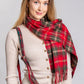 Dark Maple Lambswool Tartan Scarf