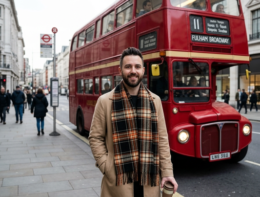 Guy Fawkes Lambswool Tartan Scarf