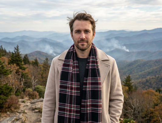 Great Smoky Mountains Lambswool Tartan Scarf