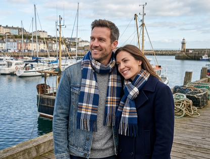 Harbour Flame Lambswool Scarf