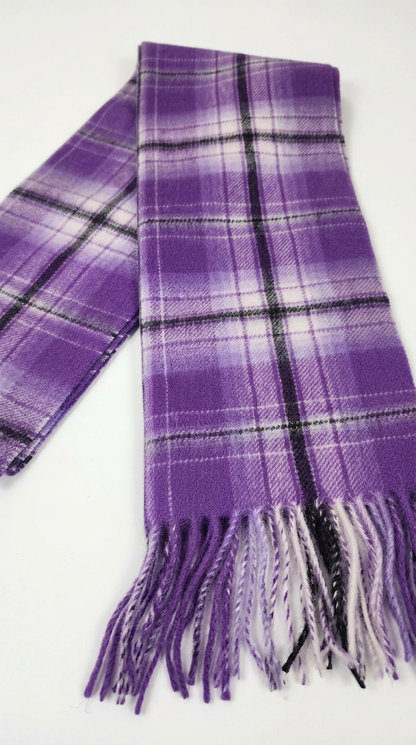 Midnight Thistle Lambswool Scarf