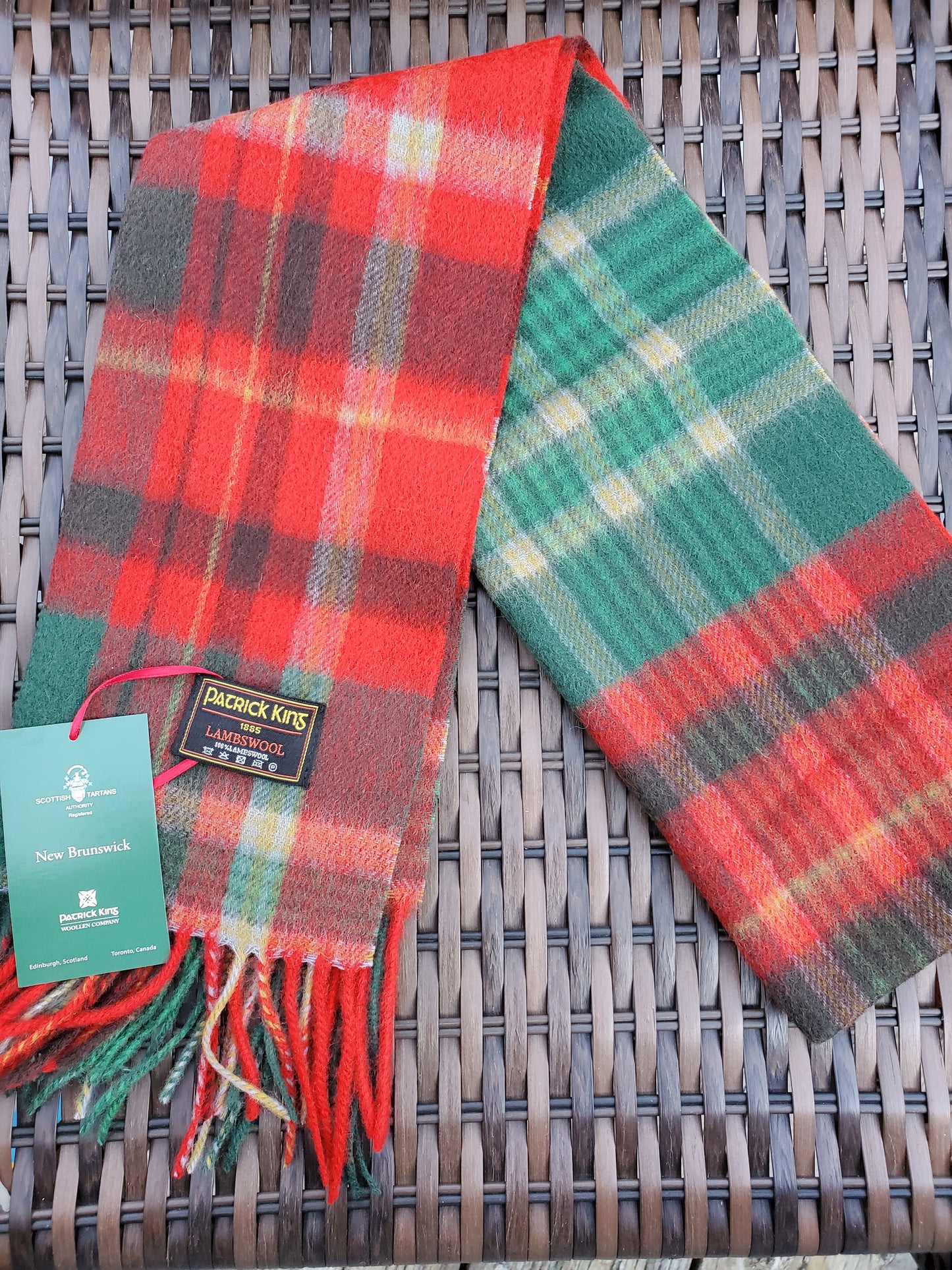 New Brunswick Lambswool Tartan Scarf