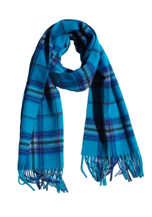 One World Together Lambswool Tartan Scarf