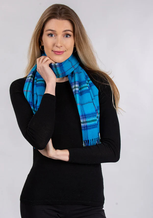 One World Together Lambswool Tartan Scarf