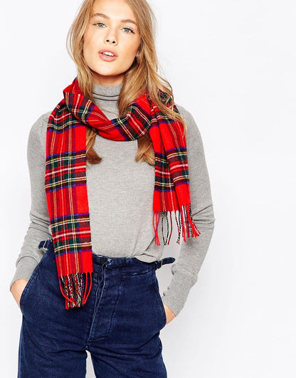 Royal Stewart Lambswool Tartan Scarf