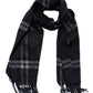 Thompson Charcoal Lambswool Tartan Scarf