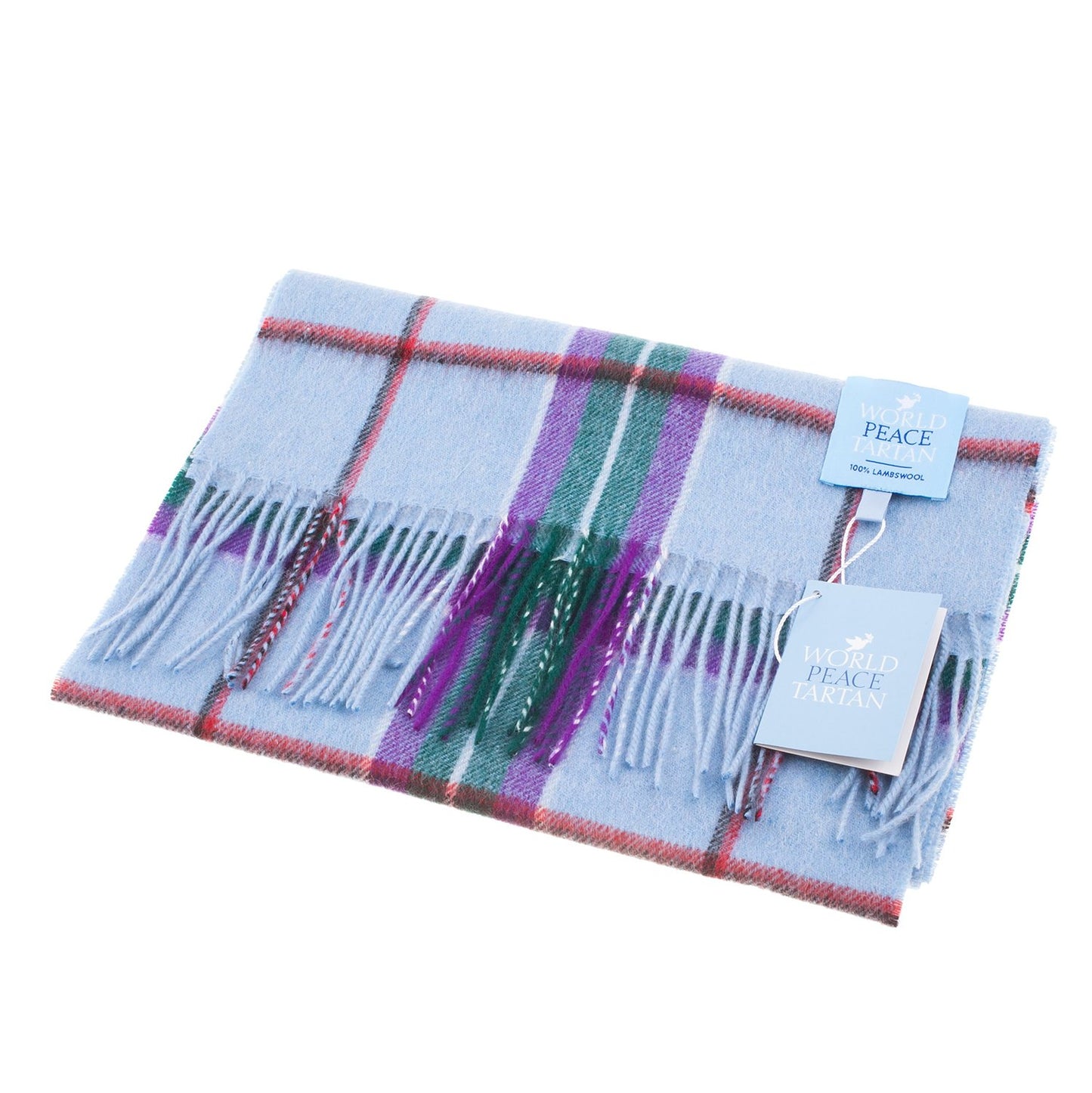 World Peace Lambswool Tartan Scarf