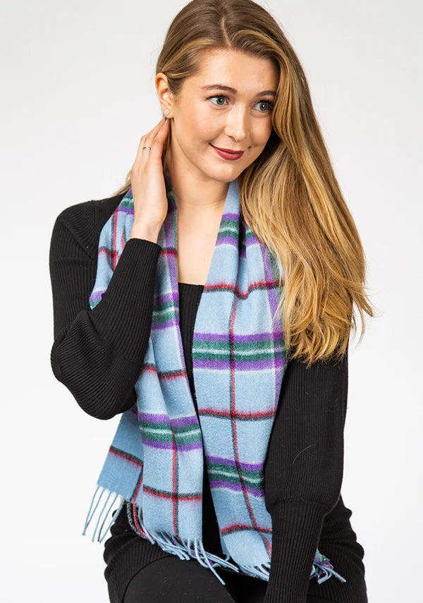 World Peace Lambswool Tartan Scarf