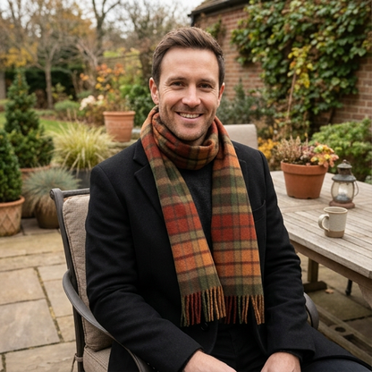 Autumn Buchanan Lambswool Tartan Scarf