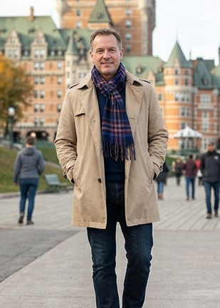Esprit du Québec Lambswool Tartan Scarf