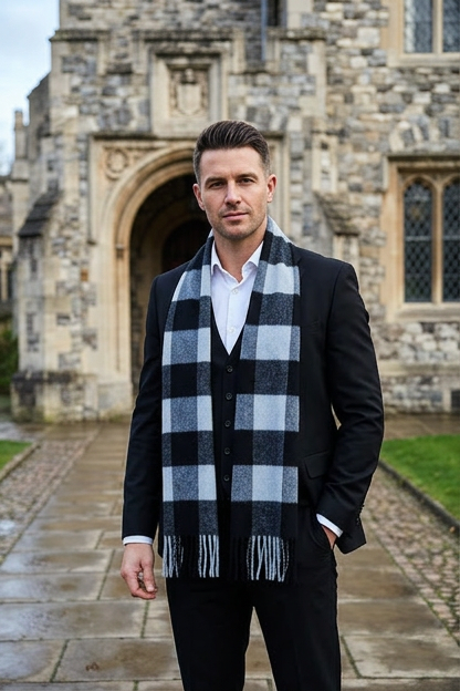 Northumberland Lambswool Tartan Scarf