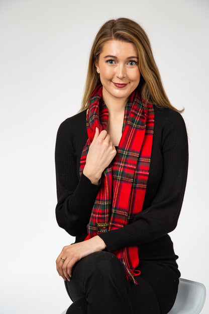 Royal Stewart Lambswool Tartan Scarf