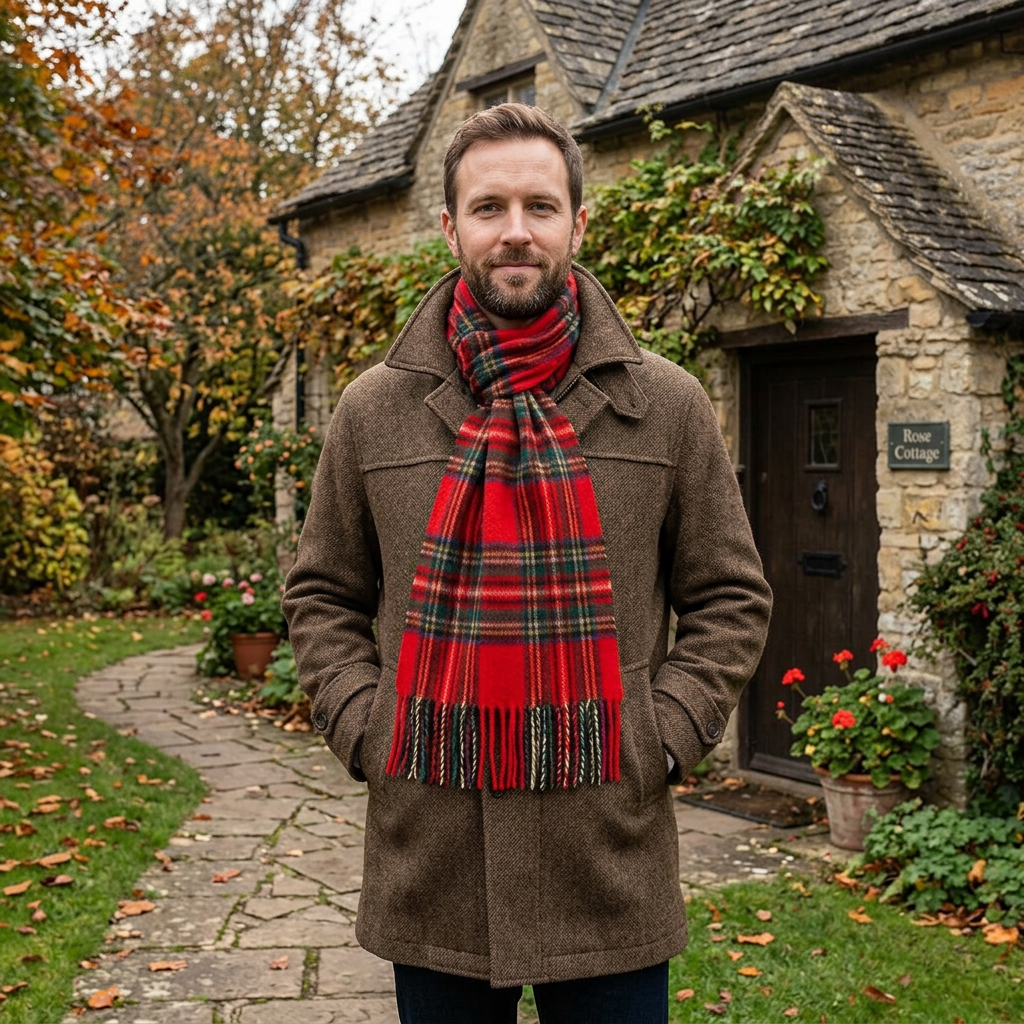 Royal Stewart Lambswool Tartan Scarf
