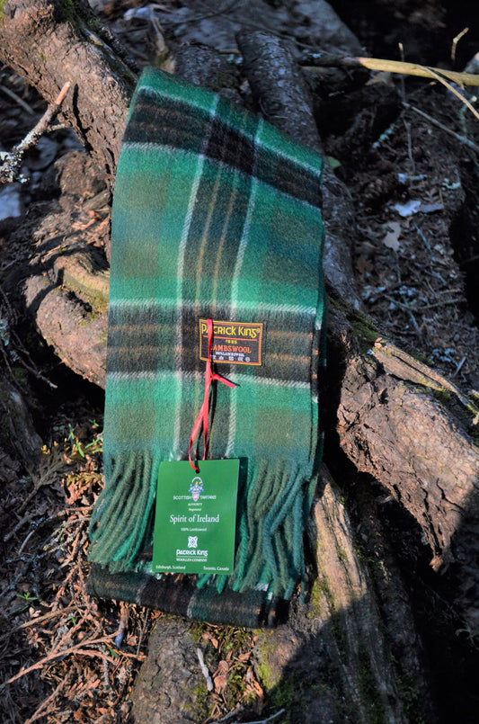 Spirit of Ireland Lambswool Tartan Scarf